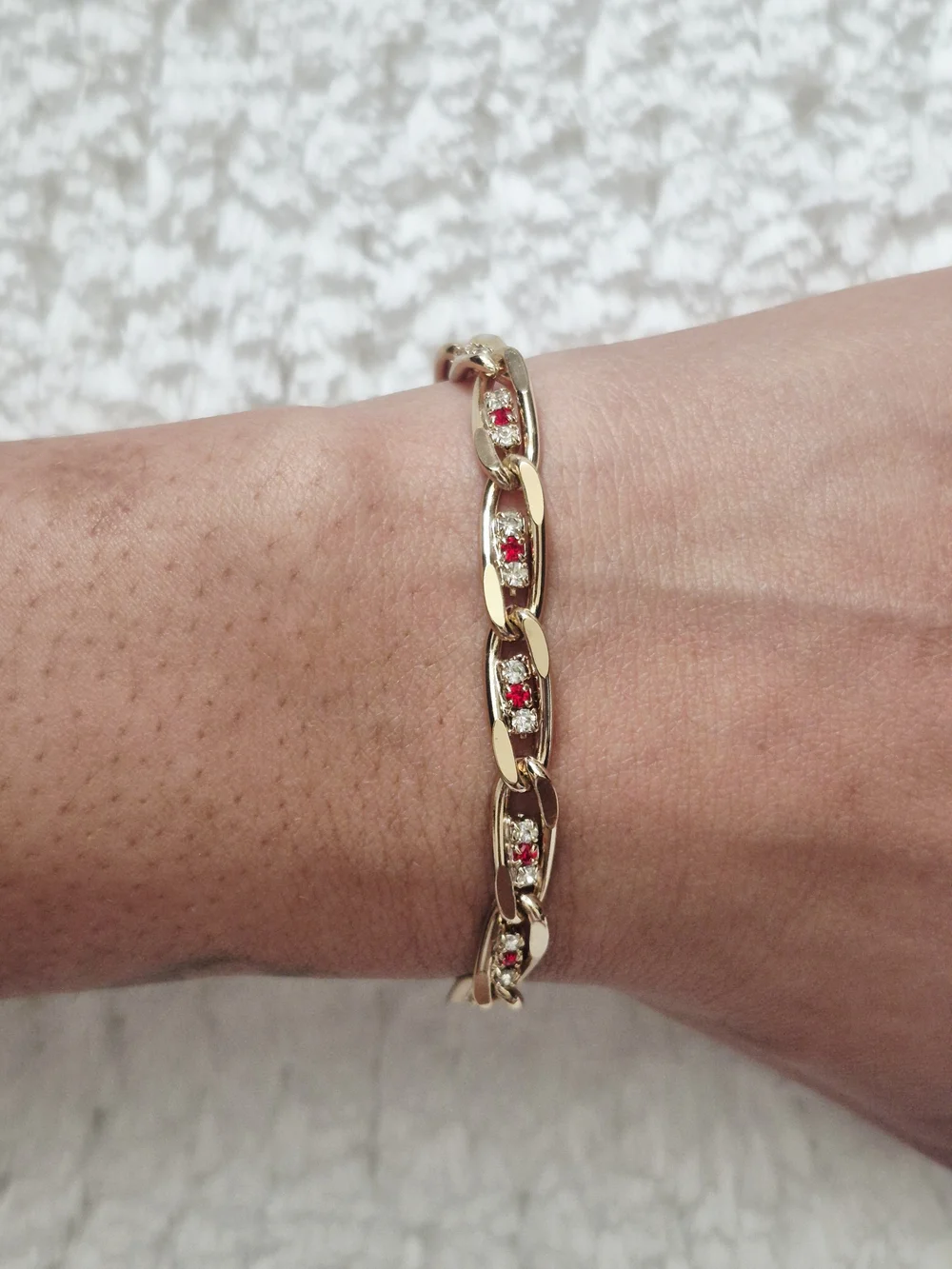 Vintage Gold Plated Link Bracelet